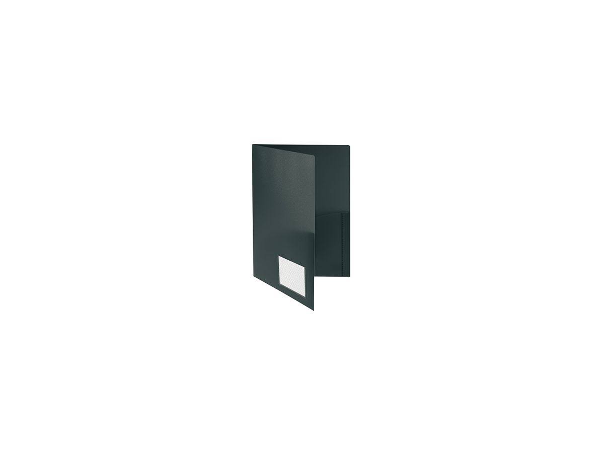 FolderSys Broschürenmappe 10008-30 DIN A4 PP Klarsichttasche schwarz