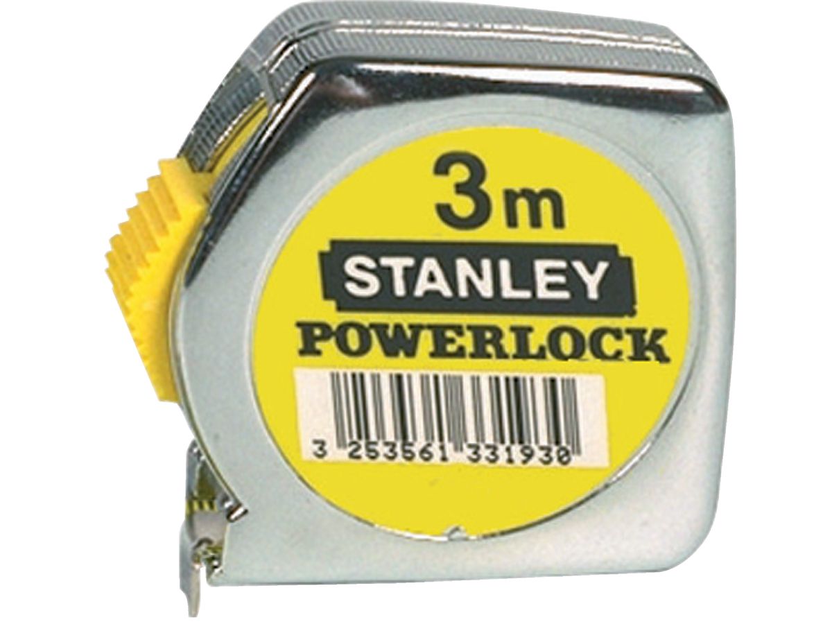 Taschenbandmass Metall Powerlock 3 m Stanley