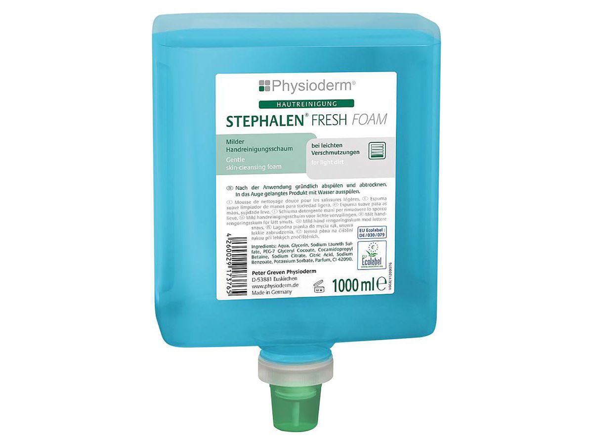 PHYSIODERM Stephalen Fresh Foam Handreingiungsschaum mild, 1000 ml