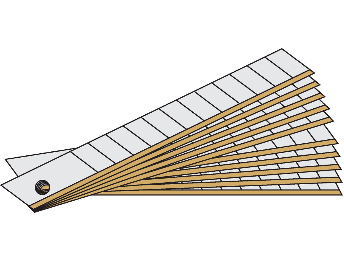 Snap-off blade TiN 9mm 9mm TIN à 10 pc Lutz