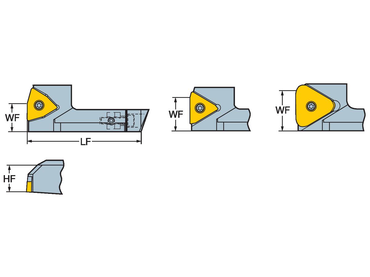 COROMANT Werkzeug zum Drehschälen L190.1-K075J008-T33