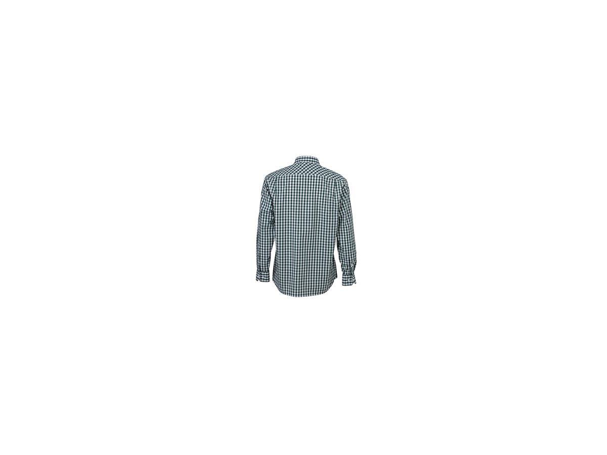 JN Mens Checked Shirt JN617 100% BW, forest-green/white, Größe S