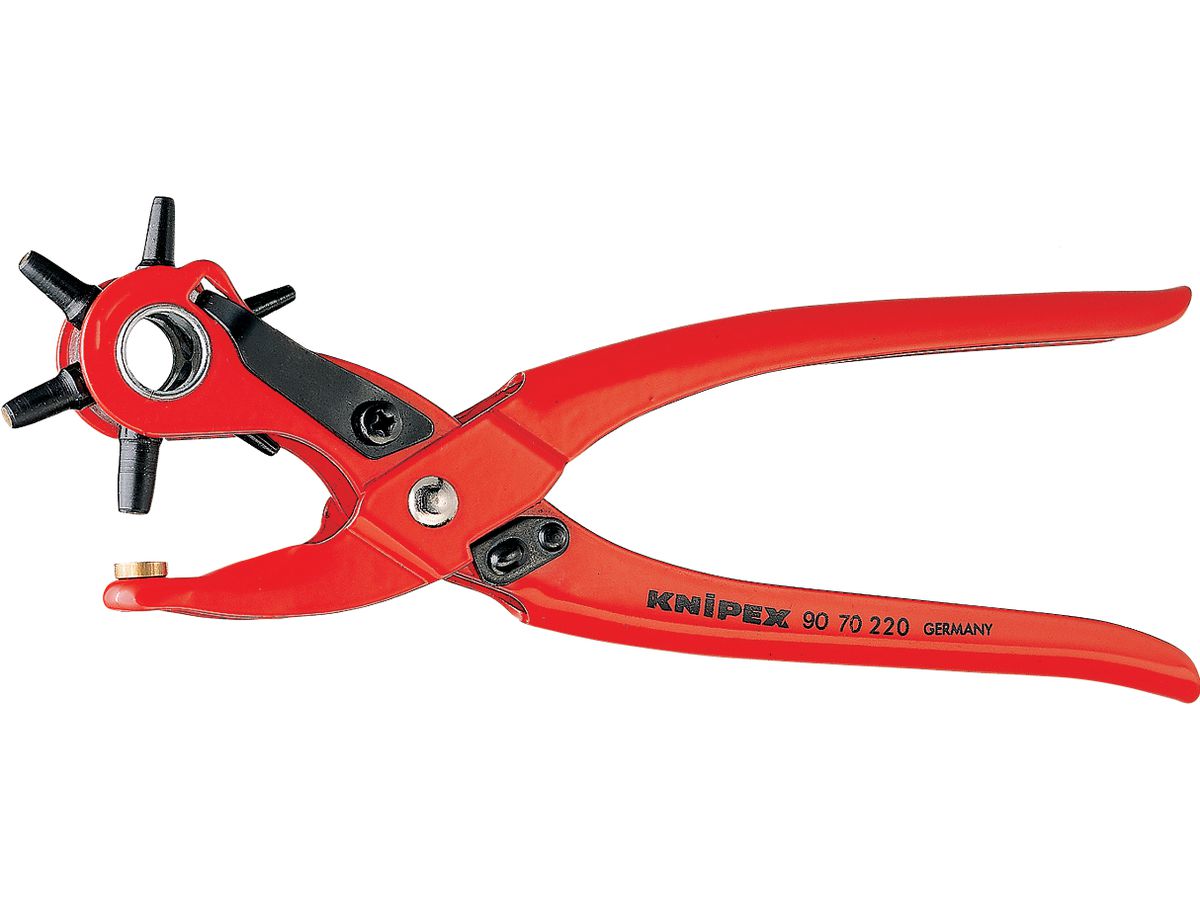 Revolving hole punch 220mm Knipex