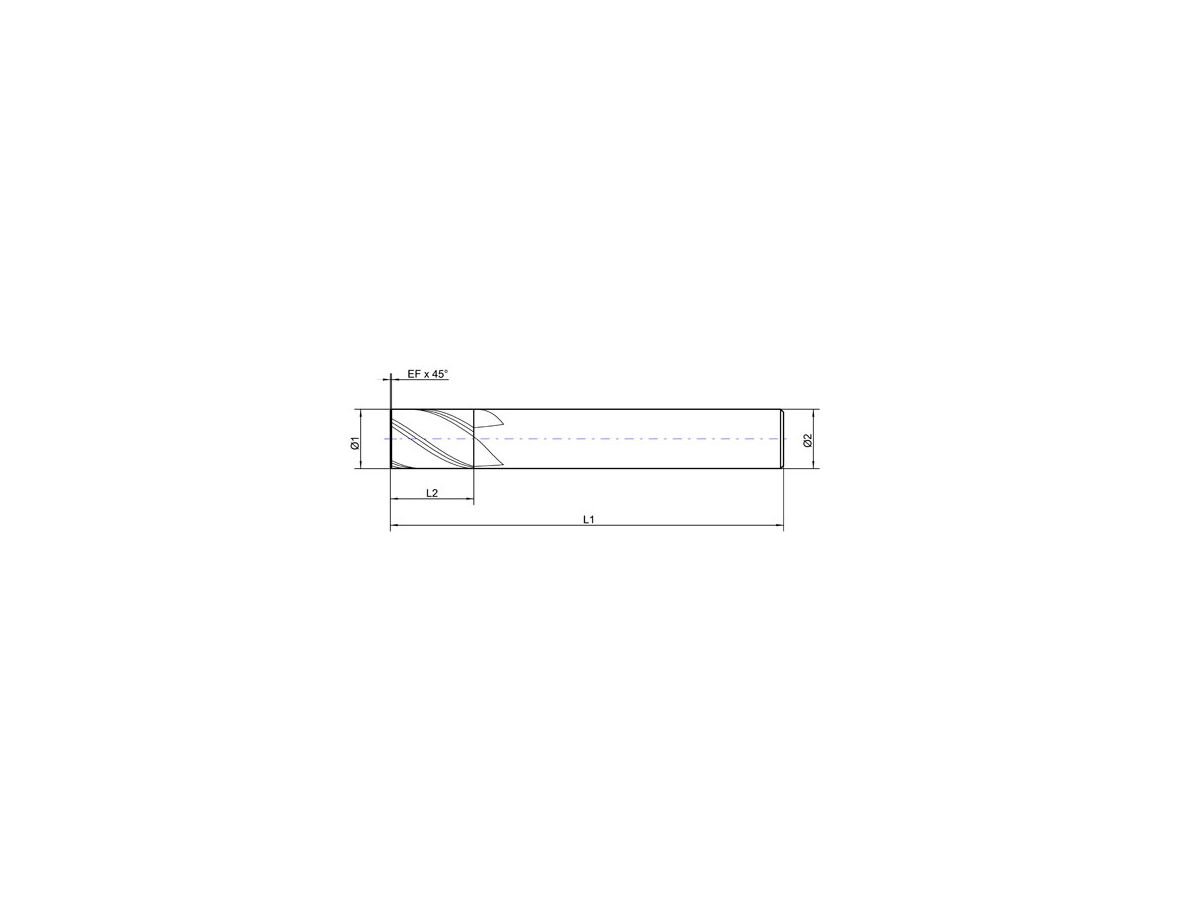 FORMAT GT VHM Schaftfräser HPC Kurz 3,0 mm EF Z4 VA 35/38°