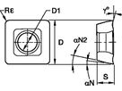 KENNAMETAL SPGX050204HPKCU25 BOHR-WENDEPLATTE SPGX-HP BEYOND KCU25