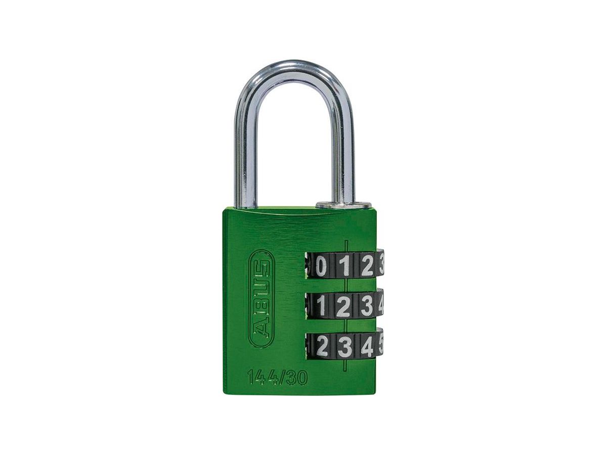 ABUS Zahlen-Hangschloss 144/30 grün Lock-Tag