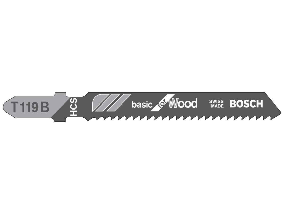 Jig saw blade à 5 pc T 119 B Bosch