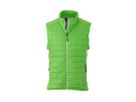 JN Mens Hybrid Vest JN1114 92%PES/8%EL, spring-green/silver,Gr. L