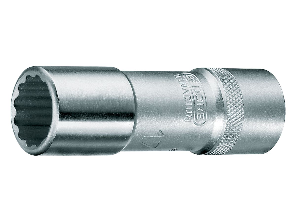 Socket wrench insert 1/2" 30 x82 mm bi-hex Gedore
