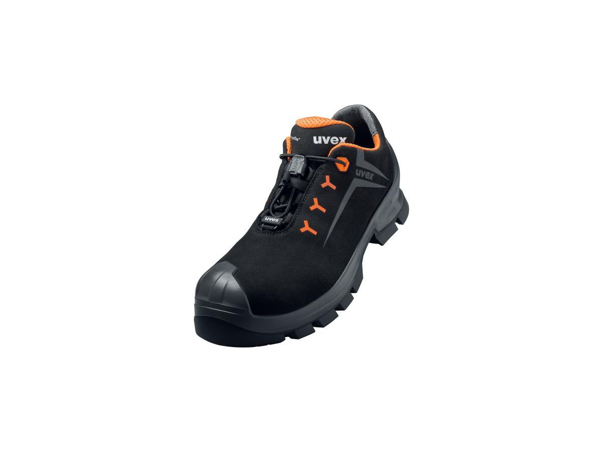 UVEX 2 STX MACSOLE Sicherheits-Halbschuh Gr. 43 W11 S7L ESD SR HRO schw/or 6524.2