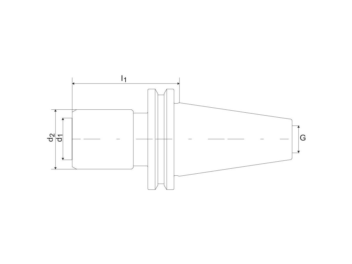 Schroefdraadsnelwissel- houder M6-20 BT5 0 FORMAT EX