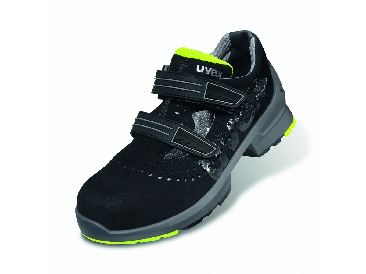 UVEX 1 Sicherheits-Sandale S1 Weite 10 schwarz  8542.7 Gr. 40