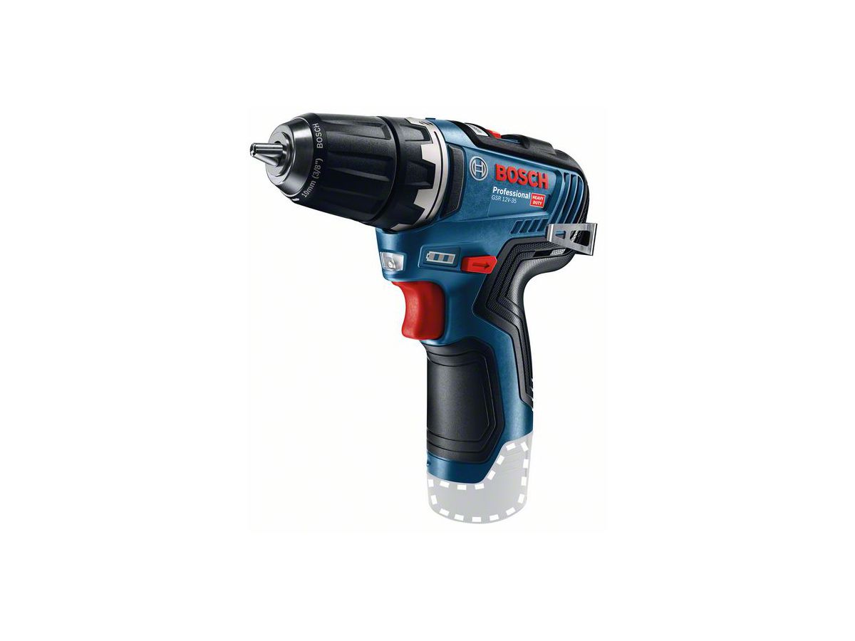 BOSCH Akku-Bohrschrauber GSR 12V-35 2x3,0 Ah Li-Ion Akku & Ladegerät, L-Boxx