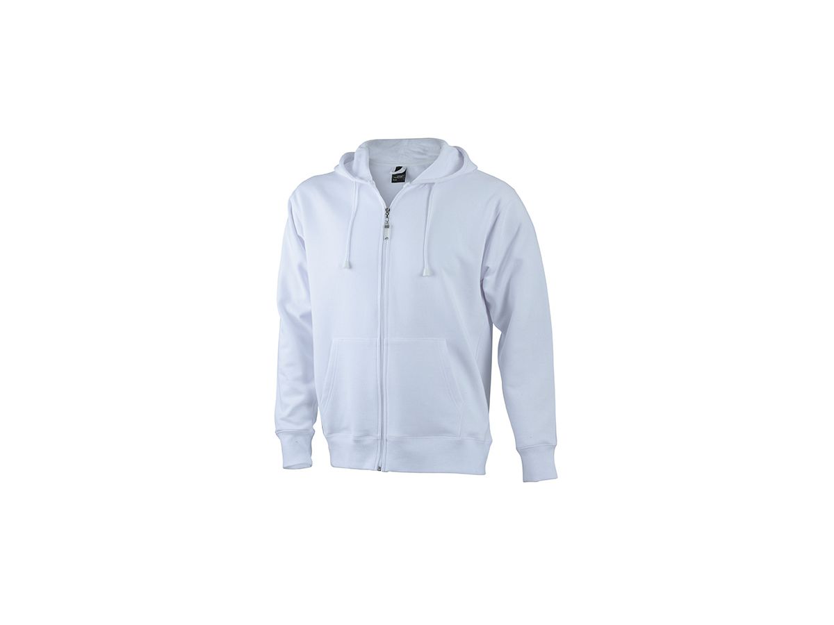 JN Mens Hooded Jacket JN042 80%BW/20%PES, white, Größe 3XL