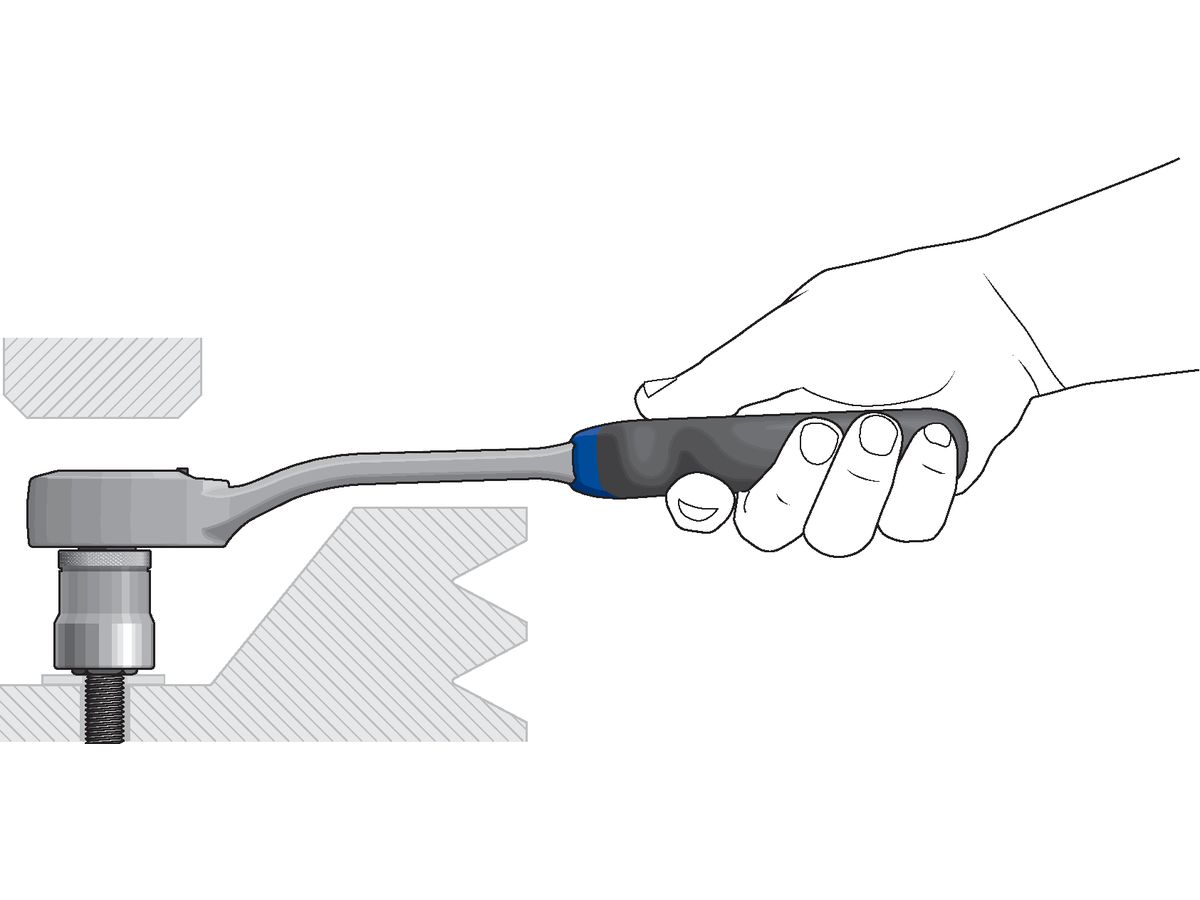 Lever rev. ratchet 1/2" 270mm 72 teeth Gedore