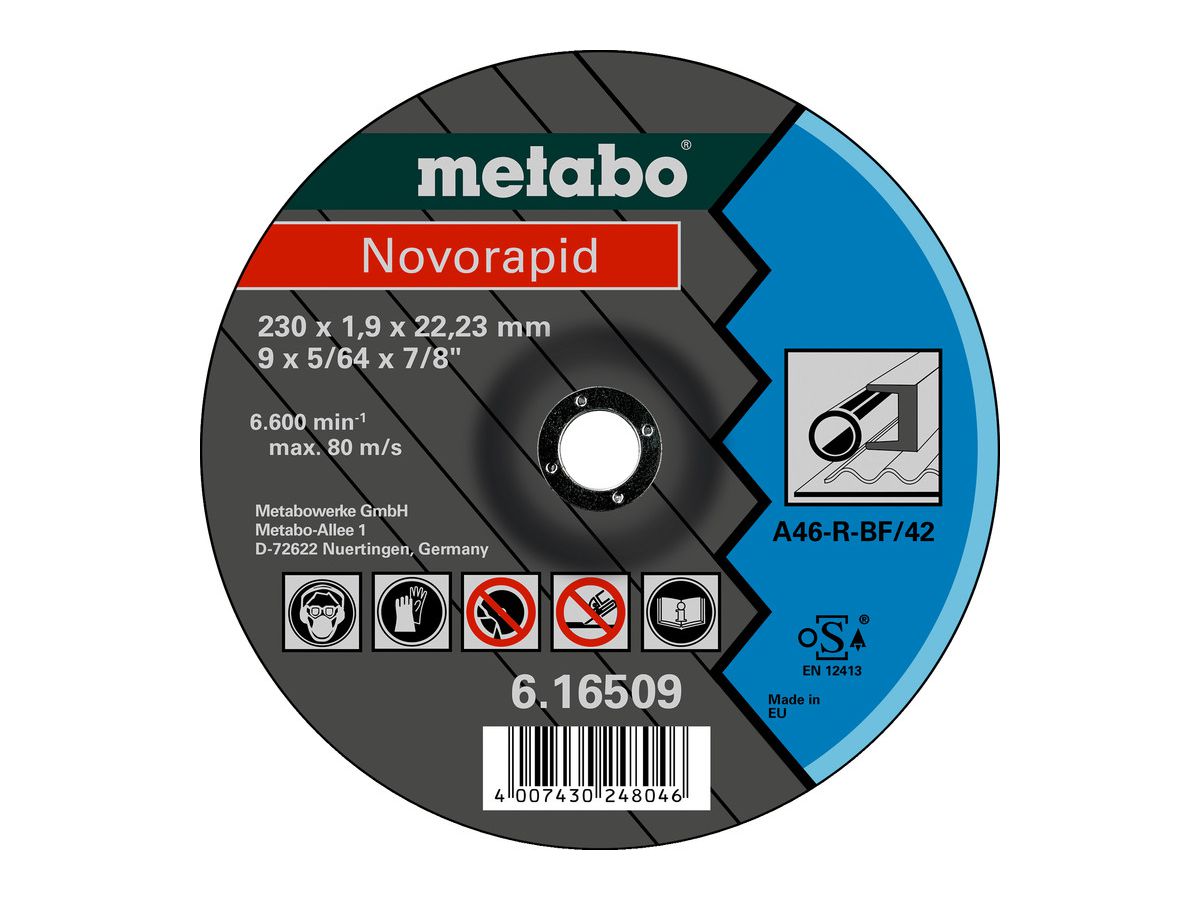 METABO Trennscheibe Novorapid 180x1,6x22,23 Stahl