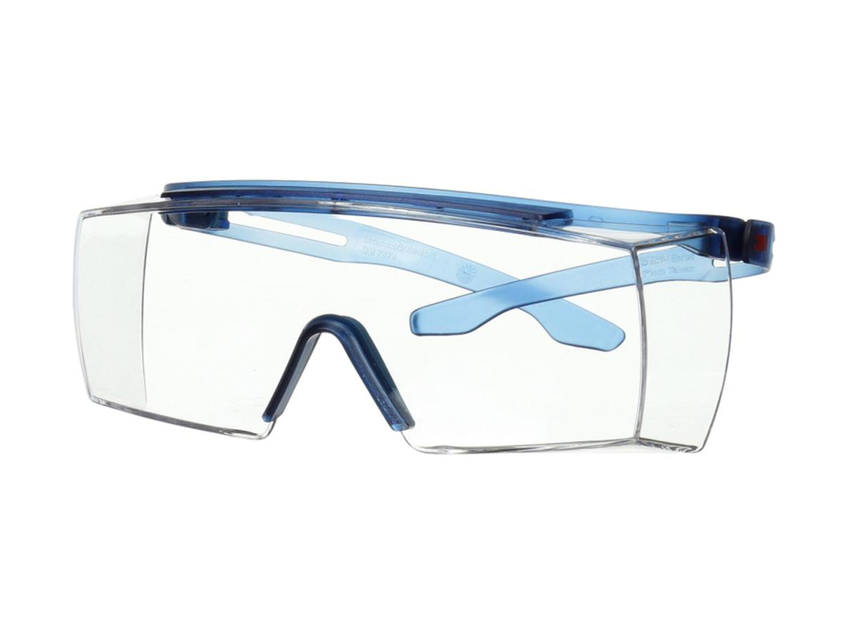 3M Überbriller SecureFit 3700,blauer Bügel, klare Scheibe