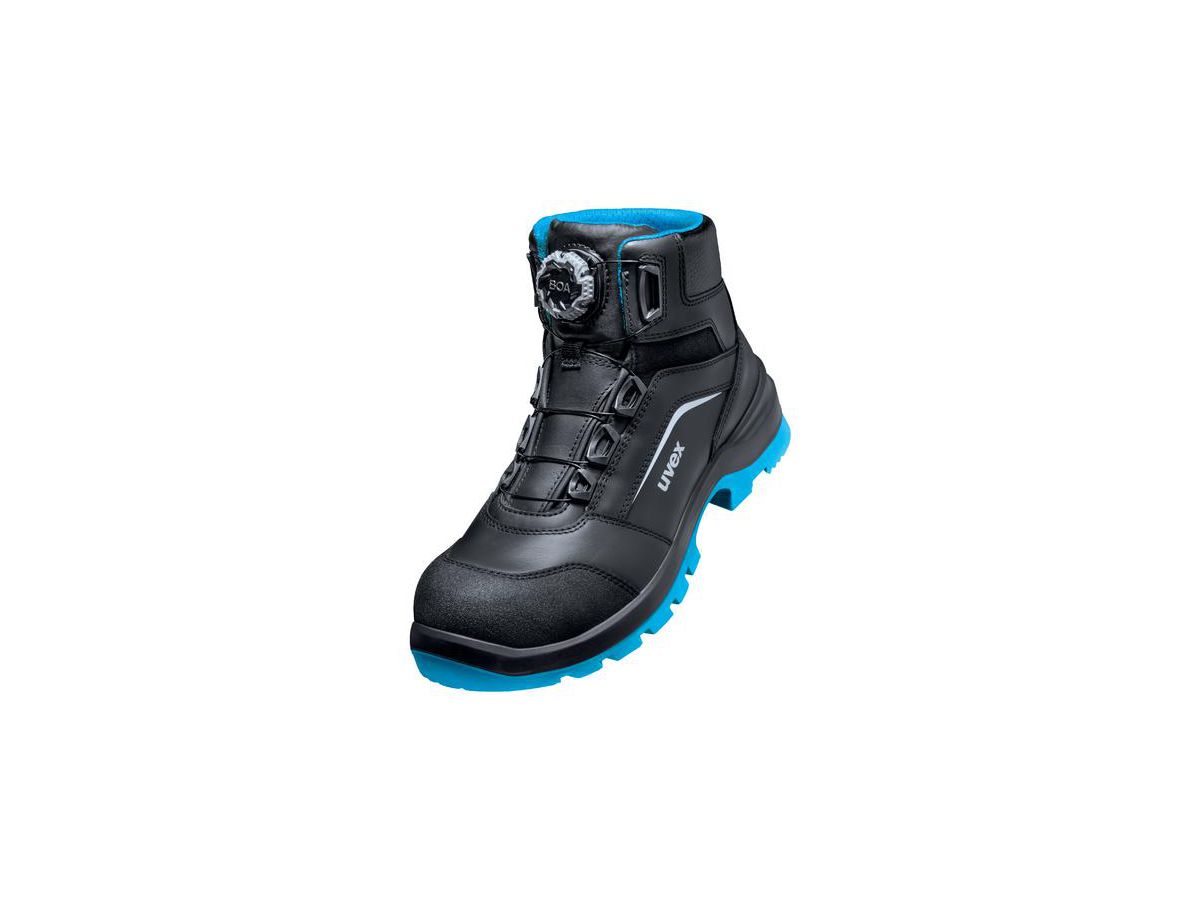 UVEX 2 xenova Sicherheits-Stiefel BOA Gr. 41 W10 S3L ESD SR schw/blau 9569.1