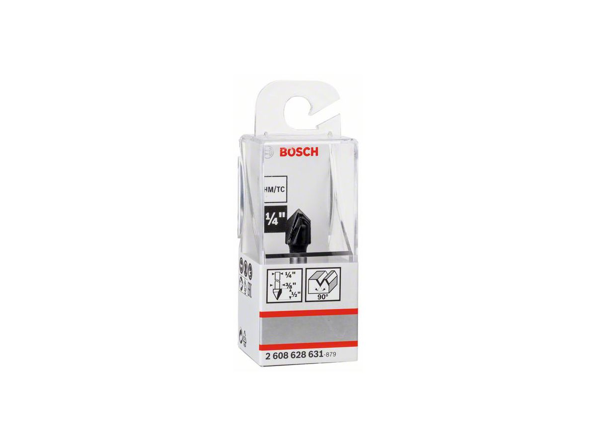 BOSCH V-Nut Fräser 6,35x9,5x45 mm