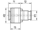 Quick-change insert FES 3 12.0mm