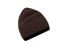 mb Knitted Hat MB7102 coffee/black, Größe one size