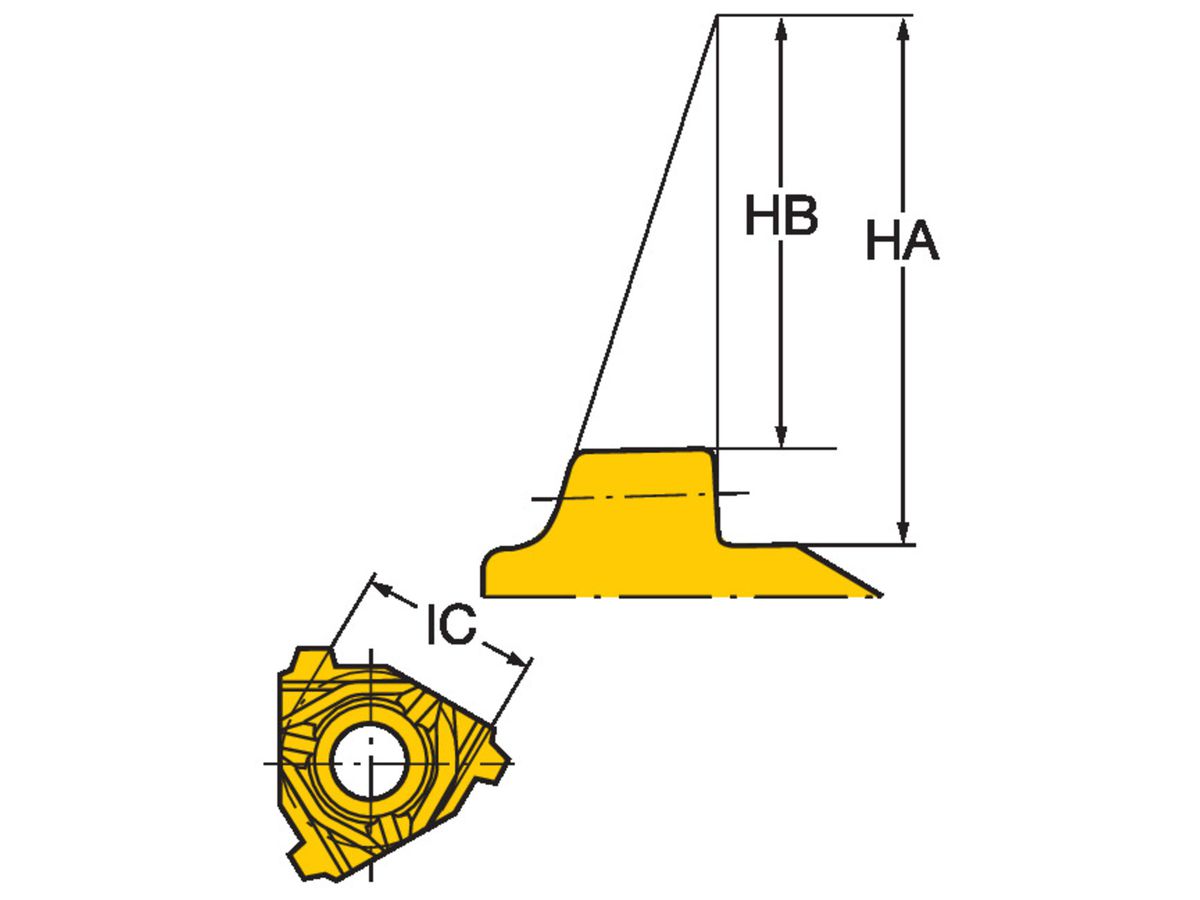 COROMANT CoroThread 266 Wendeplatte 266RG-22BU01A050E1020