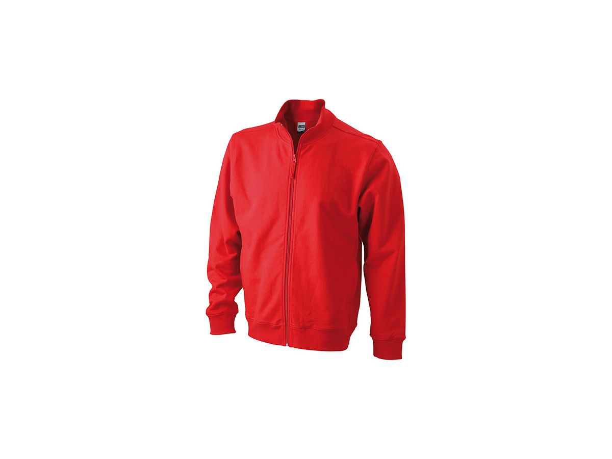 JN Sweat Jacket JN058 100%BW, red, Größe M