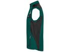 JN Workwear Softshell Vest JN845 100%PES, dark-green/black, Größe 5XL