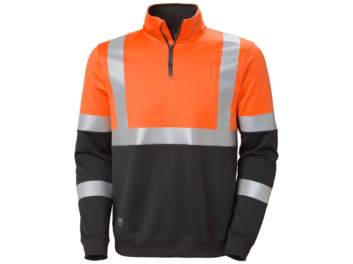 HELLY HANSEN Addvis LS-Shirt 79257 Gr. L ORANGE/EBONY