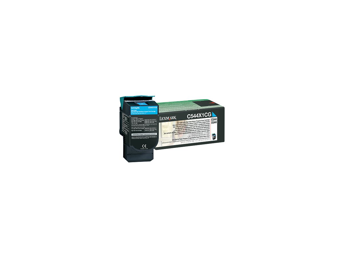 Lexmark Toner C544X1CG 4.000Seiten cyan