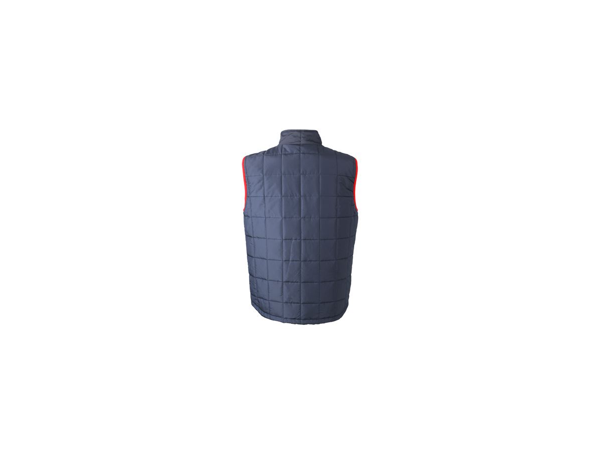 JN Mens Padded Light Weight Vest JN1037 100%PES, navy/red, Größe XL