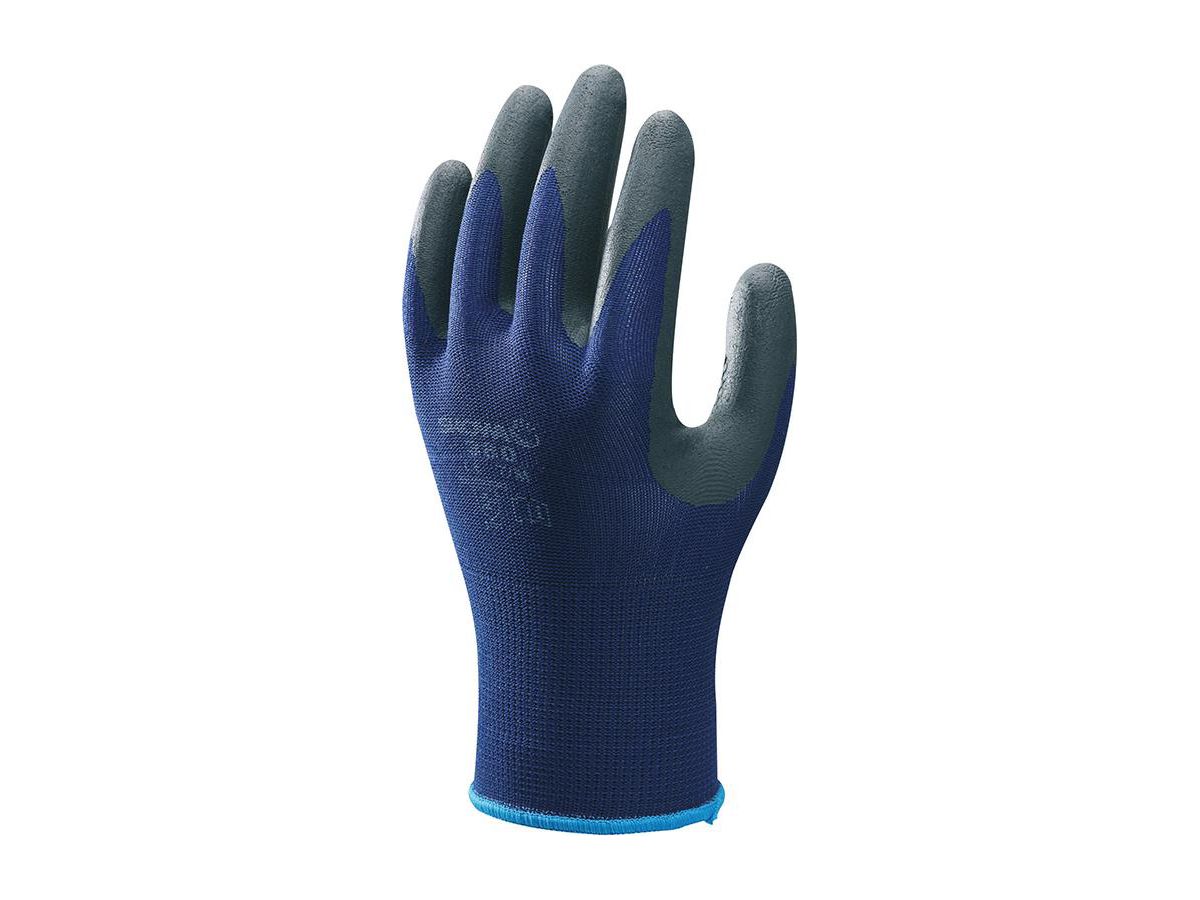 SHOWA® - Mehrzweckhandschuh Nitrile Foam Grip 380, blau/schwarz, 7 (M)