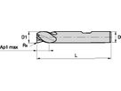 KENNAMETAL F3AS0300BDK35KCPM15 SCHAFTFRÄSER B D=3 Z=3 35DEG