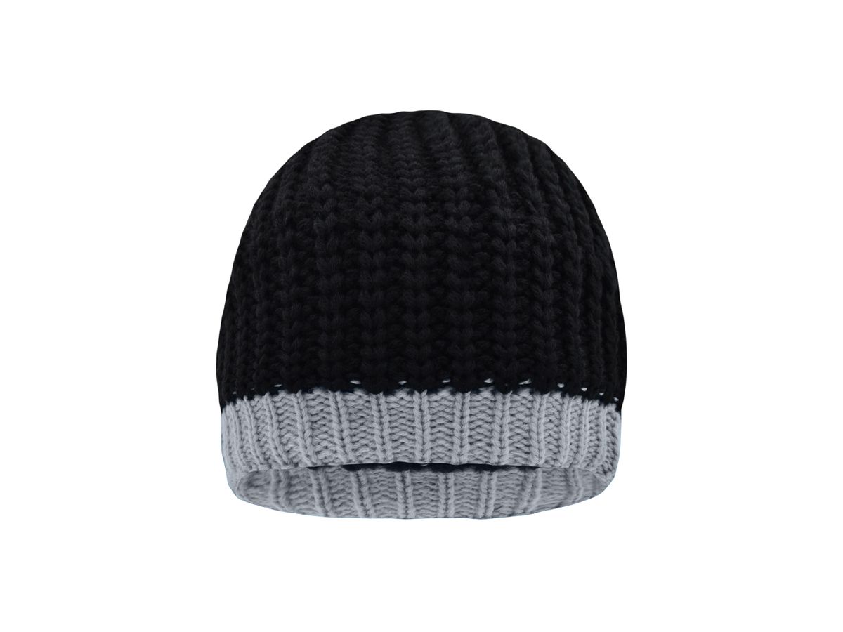 mb Wintersport Hat MB7103 black/silver, Größe one size