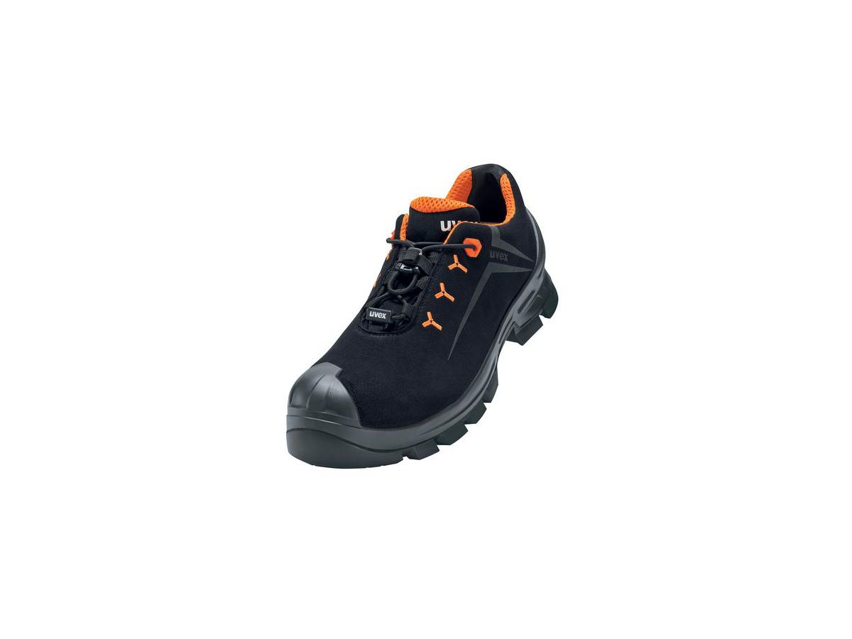 UVEX 2 MACSOLE Sicherheits-Halbschuh Gr. 45 W10 S3L ESD SR HRO schw/or 6528.1