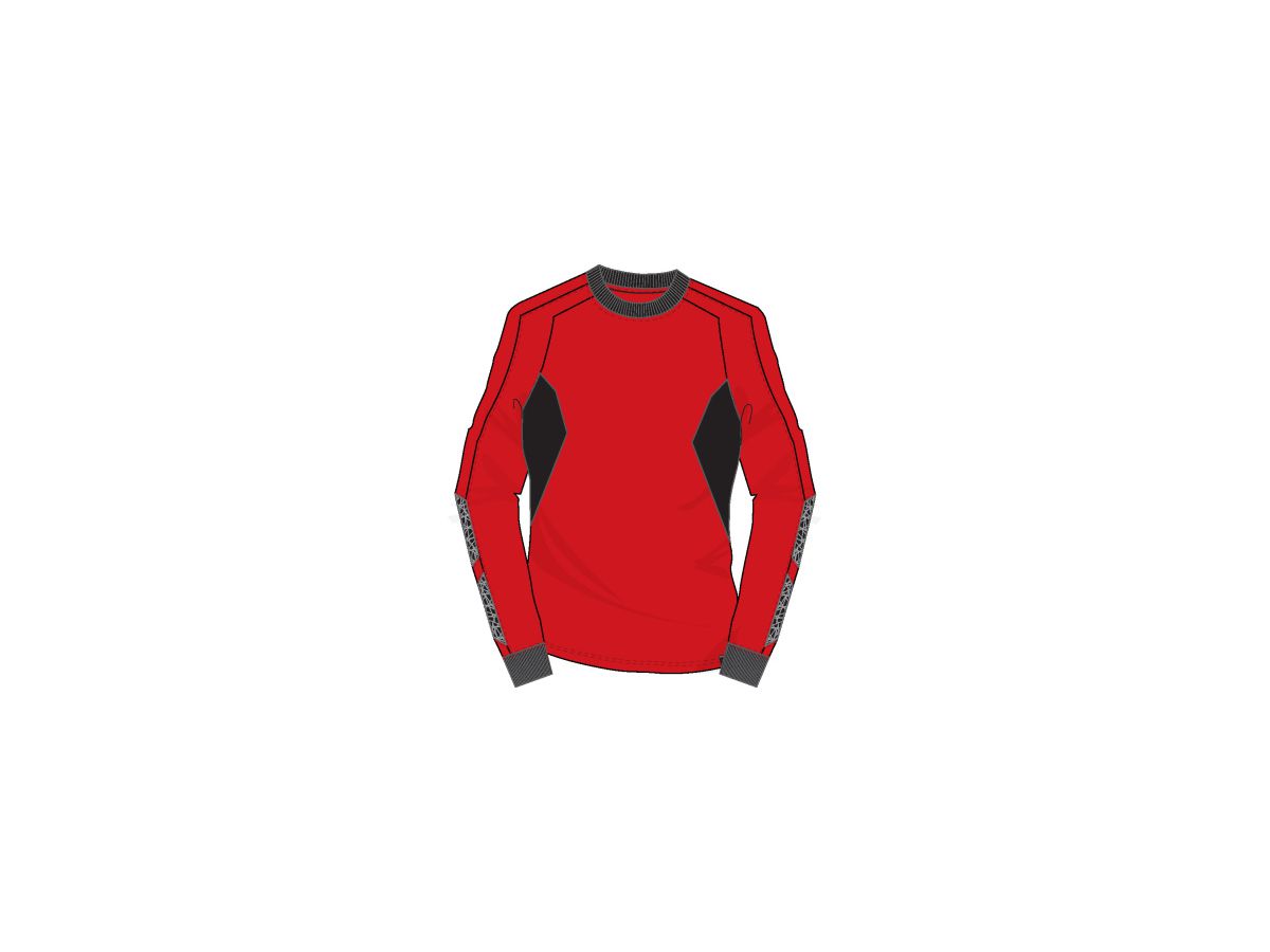 MASCOT Damen-Sweatshirt 18394-962 verkehrsrot/schwarz, Gr. L