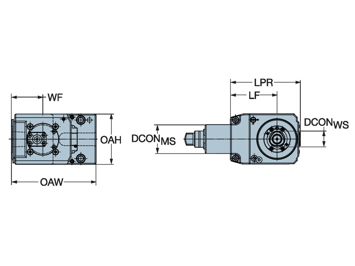 COROMANT Angetriebener Werkzeughalter für Mori Seiki C4-DNI-MS-A-I-A