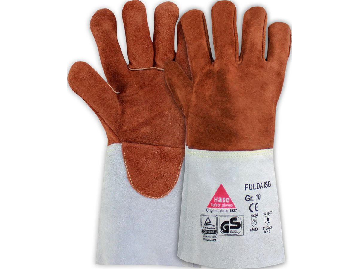 HASE Schweißerhandschuh FULDA-ISO mit Schnittschutz Gr. 12