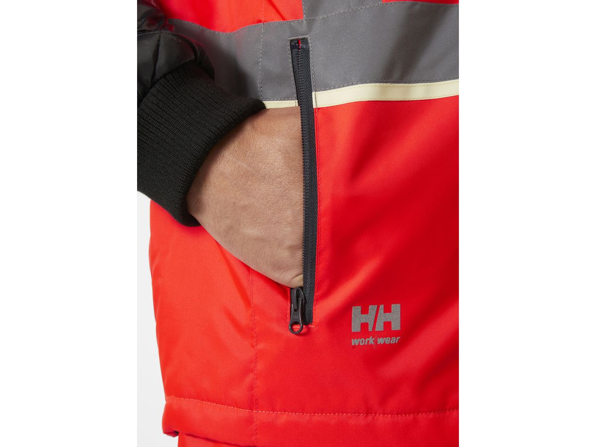 HELLY HANSEN UCME Ins Jacke 73185 Gr. 4XL HI VIS RED/EBONY