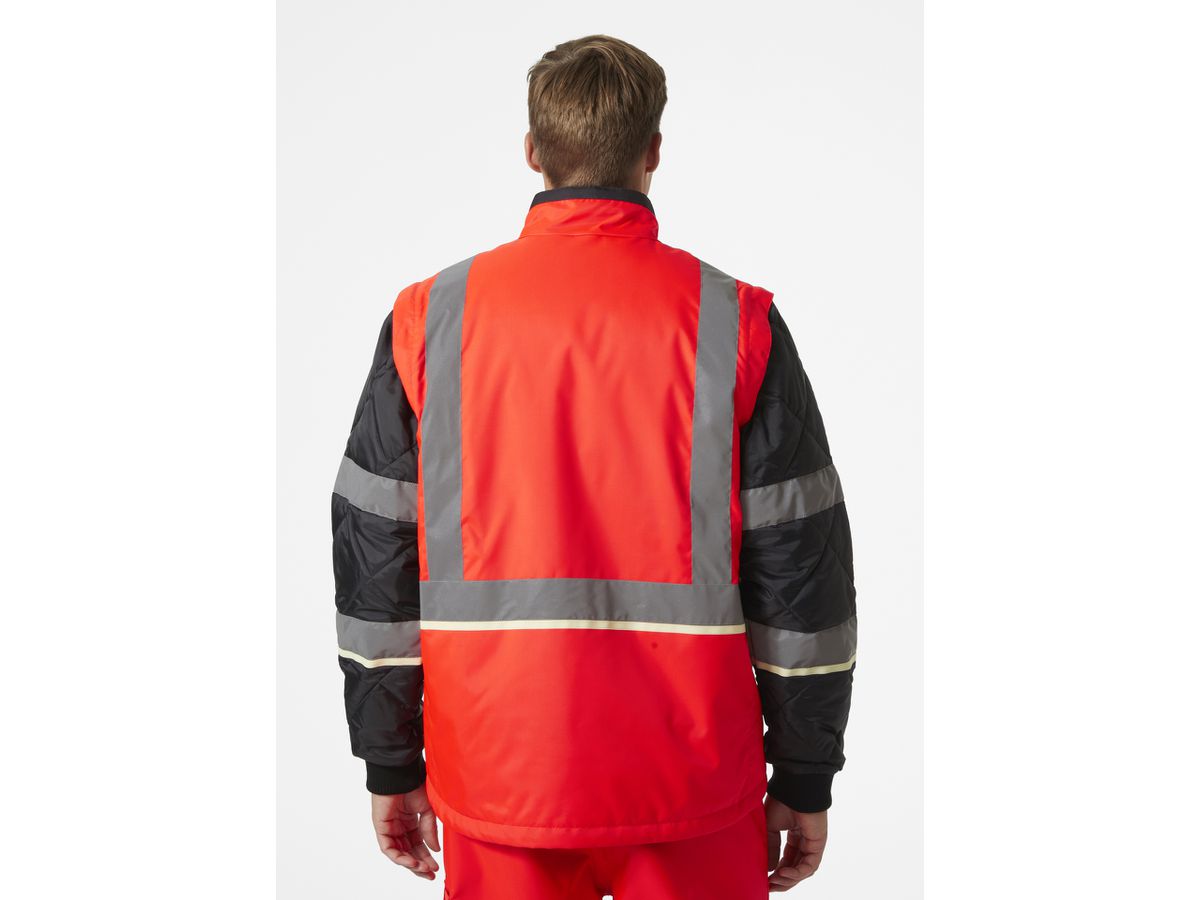 HELLY HANSEN UCME Ins Jacke 73185 Gr. 4XL HI VIS RED/EBONY