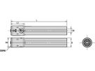 KM SYSTEMS KM50CL2NSS5075 KM50 LOC2 50MM RUNDER SCHAFT