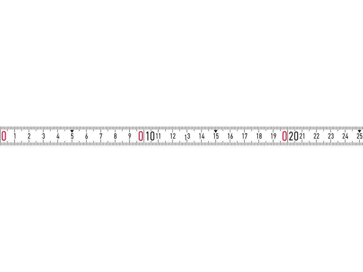 Bandmaß weiß 5mx13mm selbstklebend LNR-SK  BMI