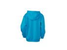 JN Hooded Sweat Junior JN047K 80%BW/20%PES, turquoise, Größe XL