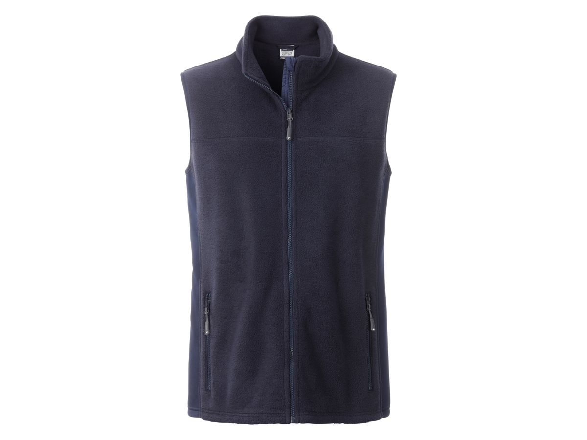 JN Men's Workwear Fleece Vest JN856 100%PES, navy/navy, Größe L