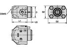 KM SYSTEMS KM40CL2NTEF KM40 LOC 2 FLANGE MOUNT TOP