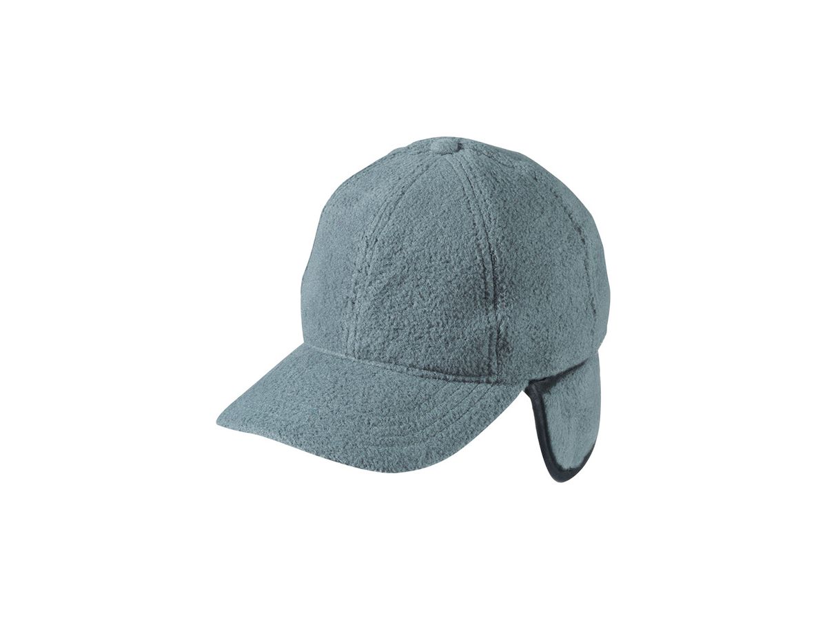 mb Fleece Cap with Earflaps MB7510 100%PES, grey, Größe one size