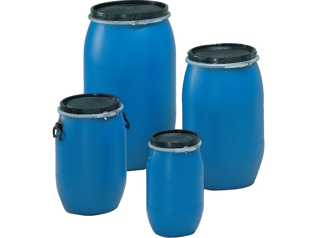 60 L Kunststoffkanister, blau, lebensmittelecht, UN Zulassung
