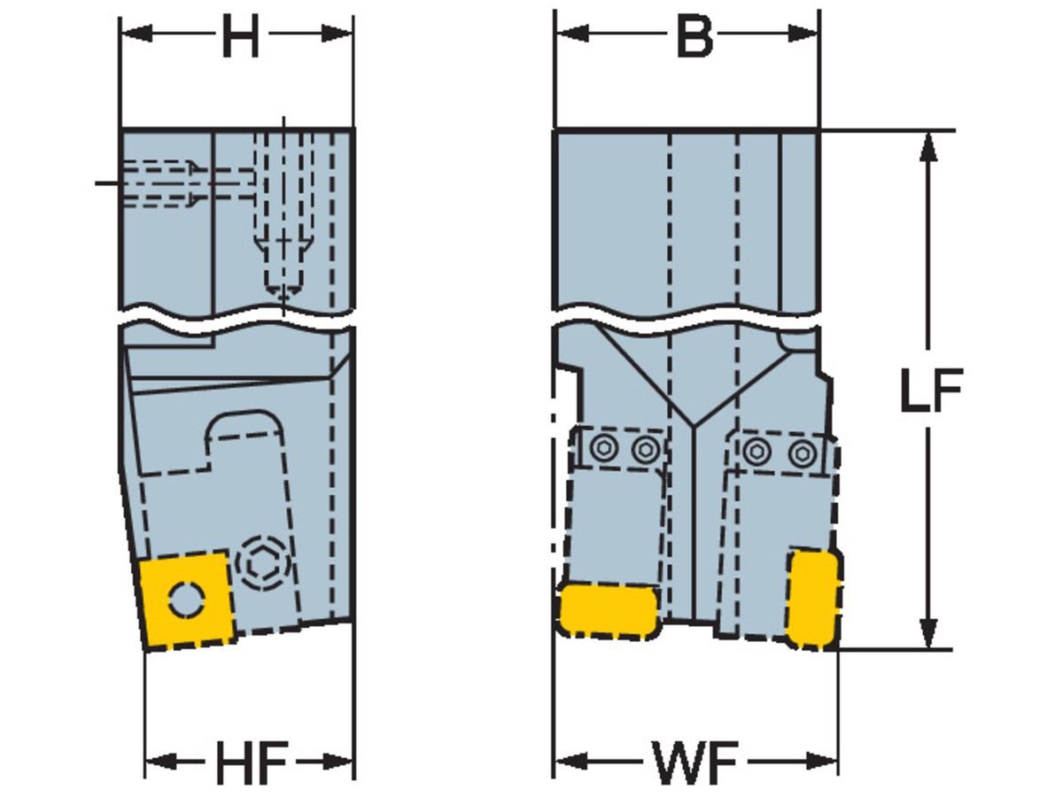 COROMANT Adapterkasette für Vierkantschaft L175.32-5055M