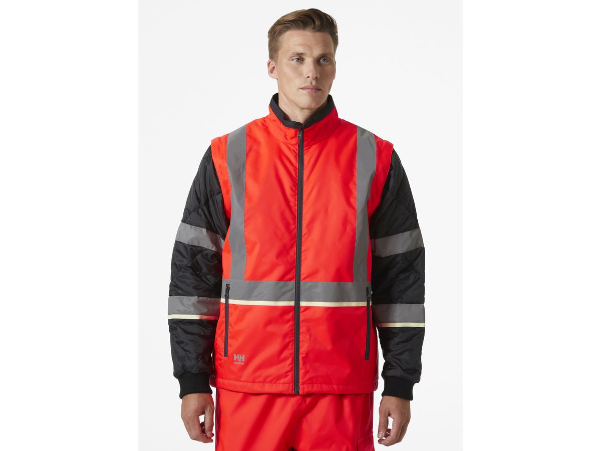 HELLY HANSEN UCME Ins Jacke 73185 Gr. 4XL HI VIS RED/EBONY