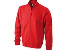 JN Sweat Jacket JN058 100%BW, red, Größe L